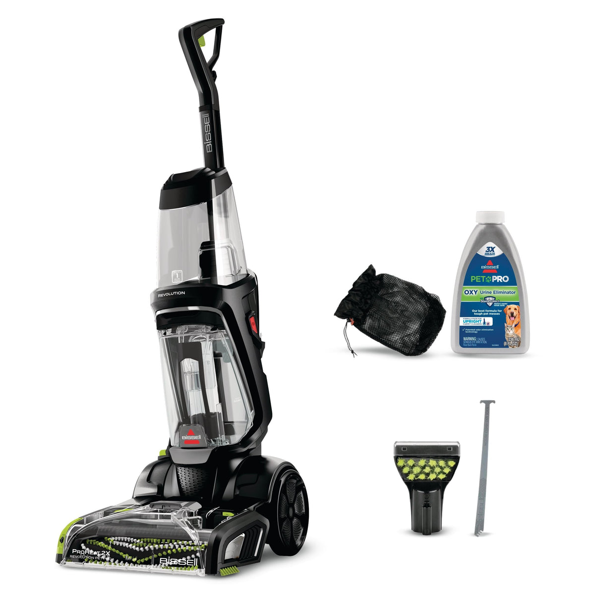 Bissell ProHeat 2X Revolution Pet Pro Upright Carpet & Upholstery Corded Deep Cleaner