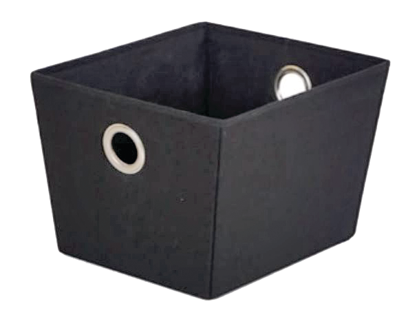 Piper Basket, Black, 13.5 x 11.4 x 8.8-in