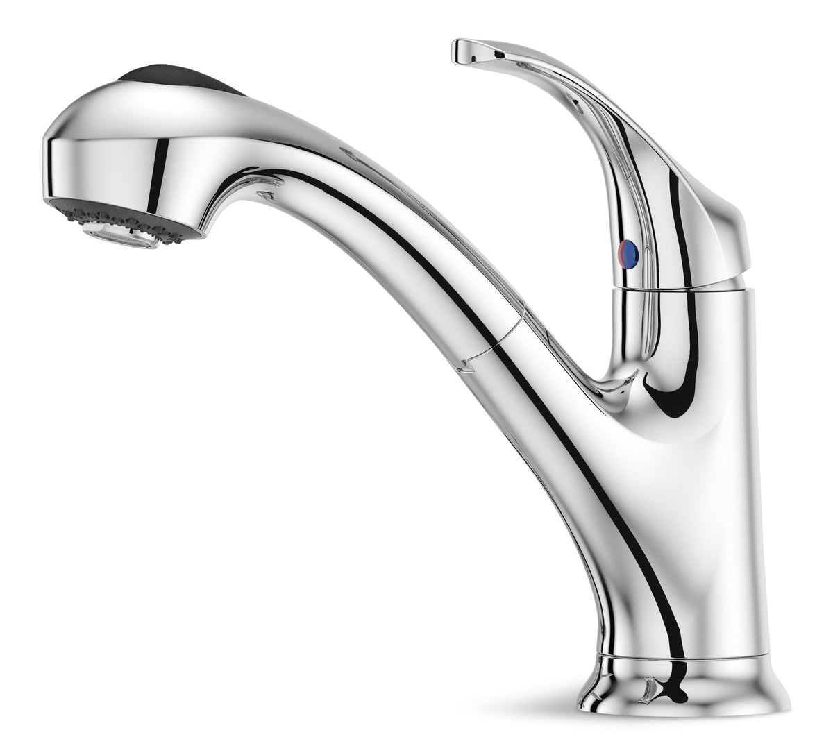 Shelton Single Handle Pull Out Kitchen Faucet, Chrome