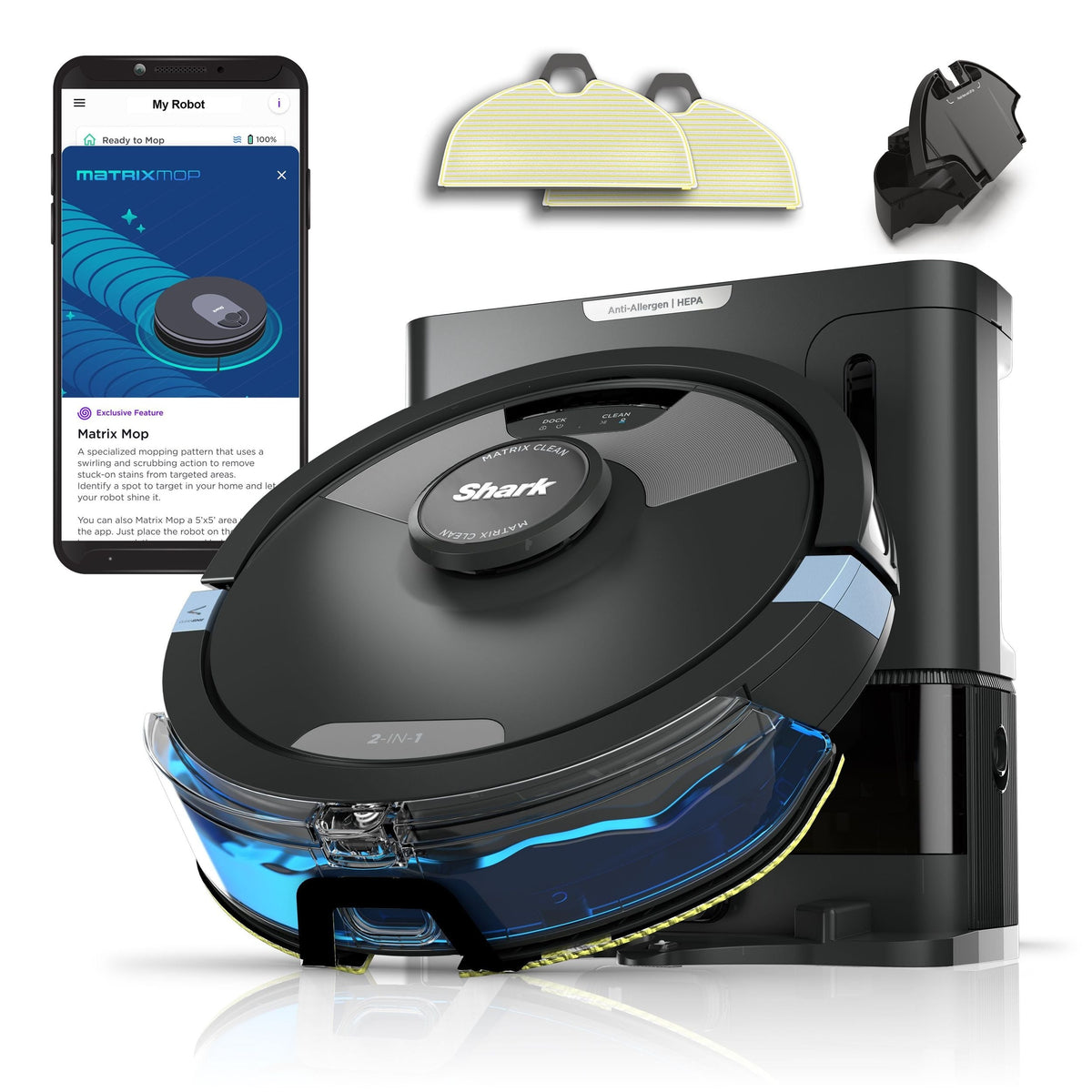 Matrix Plus 2-in-1 Robot Cordless Vacuum and Mop