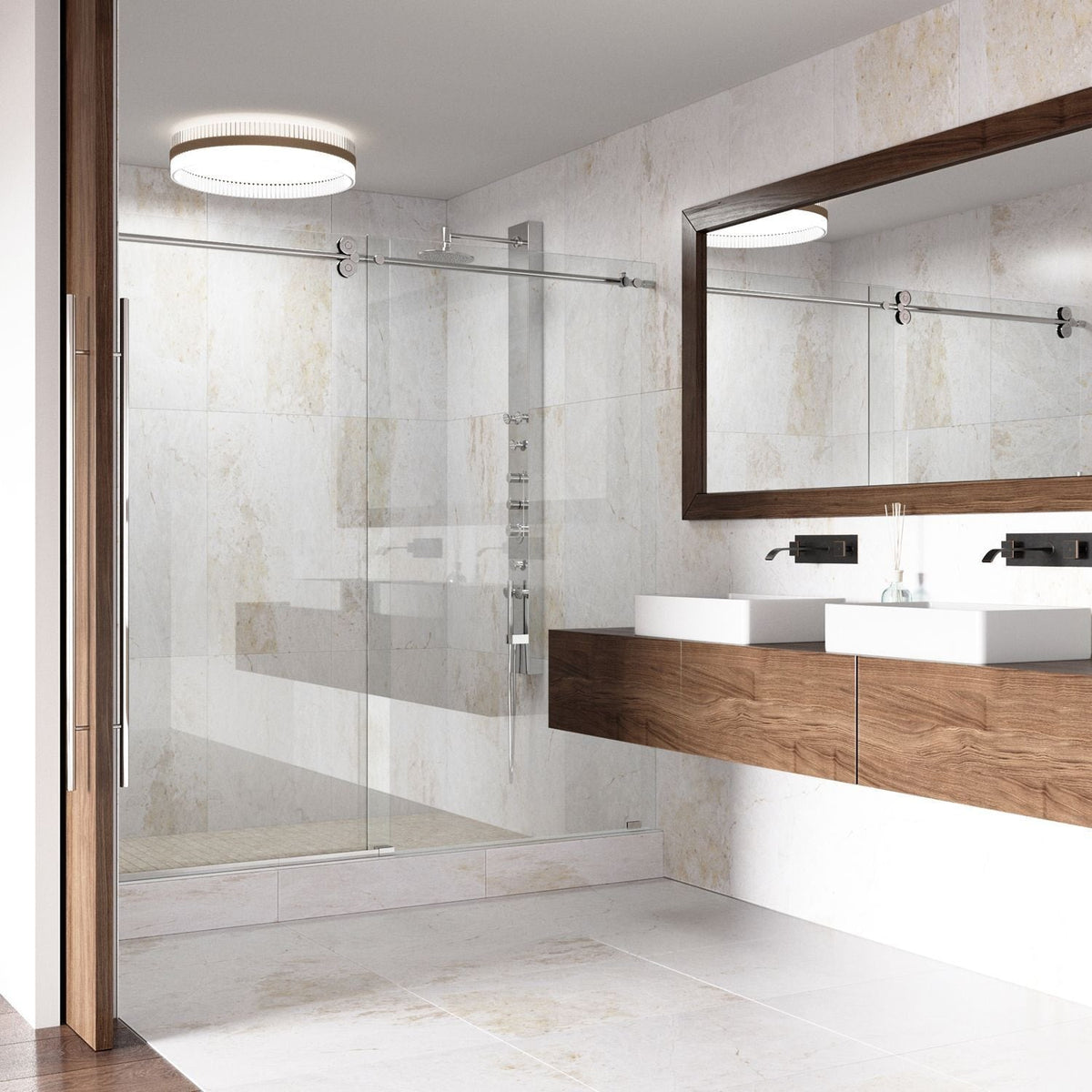 Magnolia Matte Stone Vessel Bathroom Sink/Basin with Deep Bowl, White