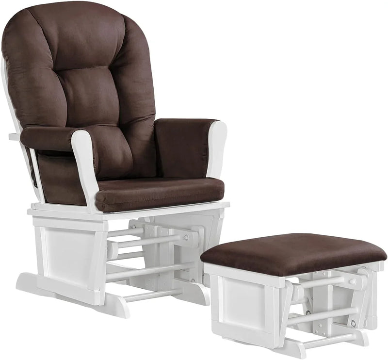 Lennox Furniture Glider Rocker Combo Espresso Beige M6182