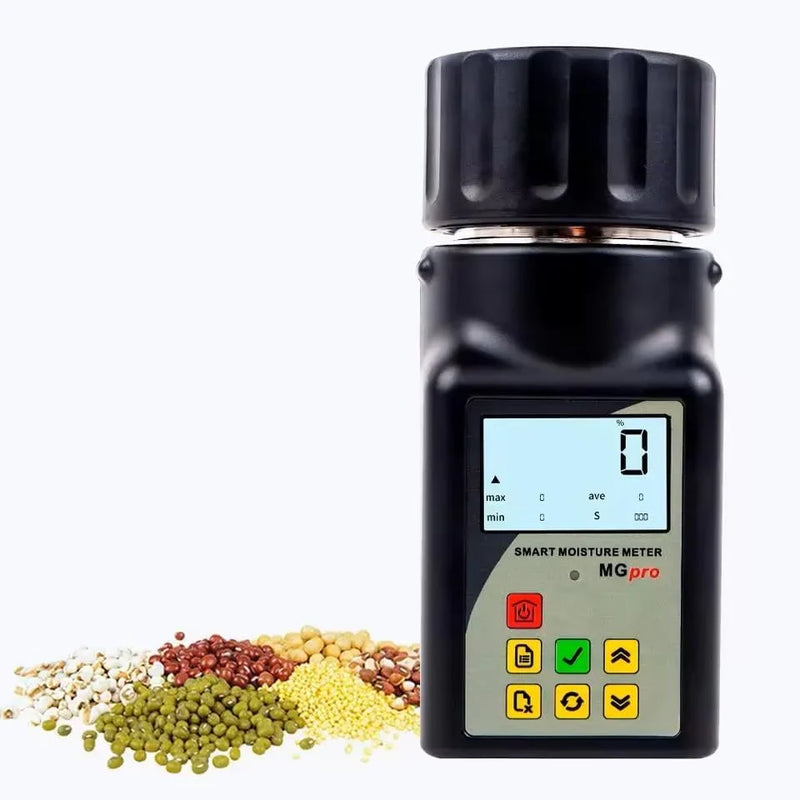Portable mini grain moisture measuring instrument, suitable for 25 types of grains such as coffee, cocoa, rice, wheat, etc., with 99 sets of data storage function D2720