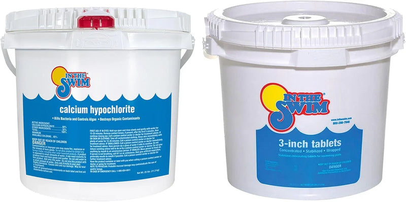 Pool Shock 68% Cal-Hypo Granular Sanitizer for Crystal Clear Water Defends Against Bacteria, Algae, and Microorganisms P7035