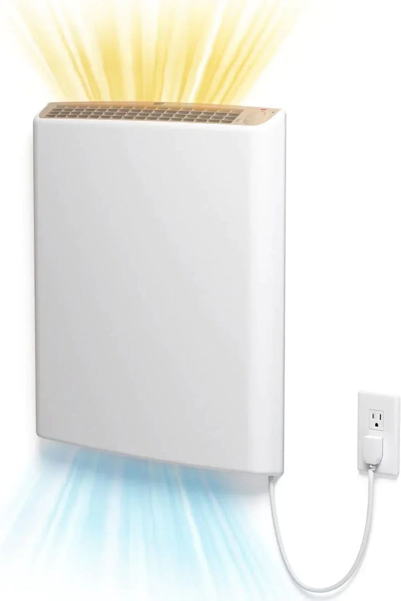 Envi Plug-in Electric Panel Wall Heaters for Indoor Use, Energy Efficient 24/7 Heating w/Safety Sensor Protection C7541