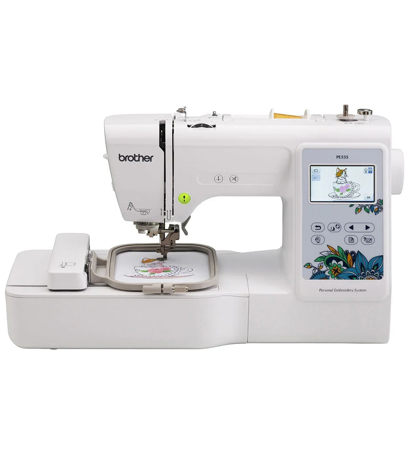 Brother PE535 Embroidery Machine with Large Color Touch LCD Screen D3461