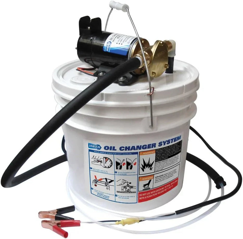 Marine Quick Oil Changer, Flexible Impeller Pump, Reversing Switch 3.5 Gallon, 12-Volt, Non CE, White M3131