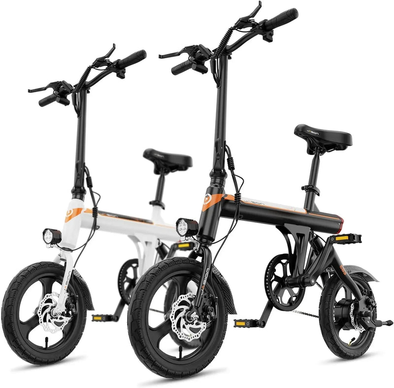 EB3 Electric Bike Adults 21mph, 500W Peak Motor, 270Wh Battery, Rear Suspension, 3 Levels Assist, 14" Folding Ebike for Adults and Teens, Complies to UL2849 F7196