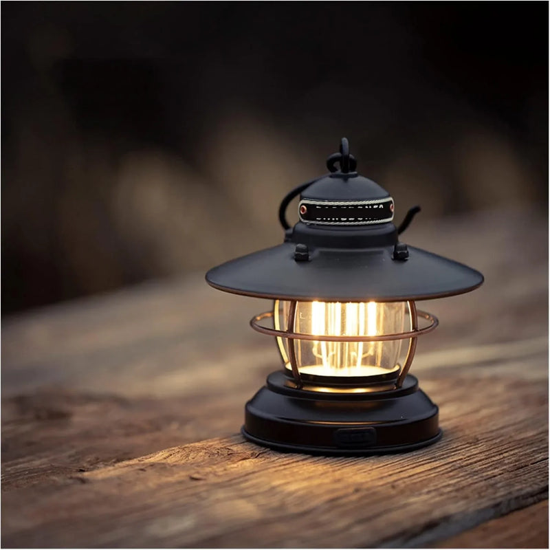 Outdoor vintage camping lamp, camping hanging tent lamp, portable lamp, LED lighting, emergency camping lamp, team hiking lamp, essential item for power outage camping. V6817