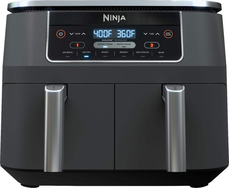 DualZone 6-in-1 8-Qt Air Fryer – Black S1645