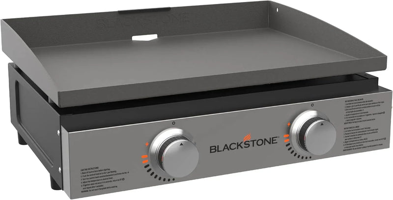 1666 22” Tabletop Griddle with Stainless Steel Faceplate, Powder Coated Steel, Black I4013