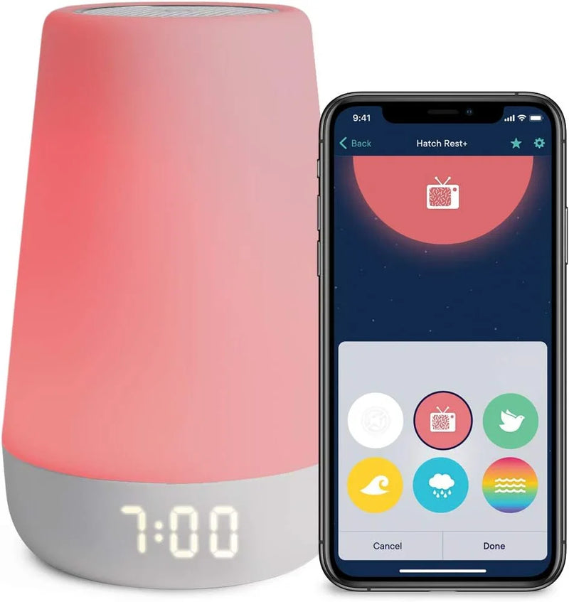 Night light, enhanced wake-up reminder audio monitor, white noise soothing device, infant sleep training device, children's alarm clock, night light G9990