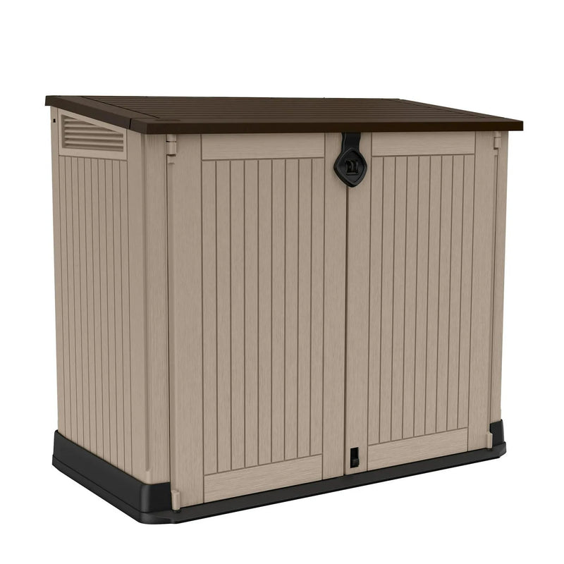 30-Cu Ft All-Weather Resin Storage Shed, Beige L0077