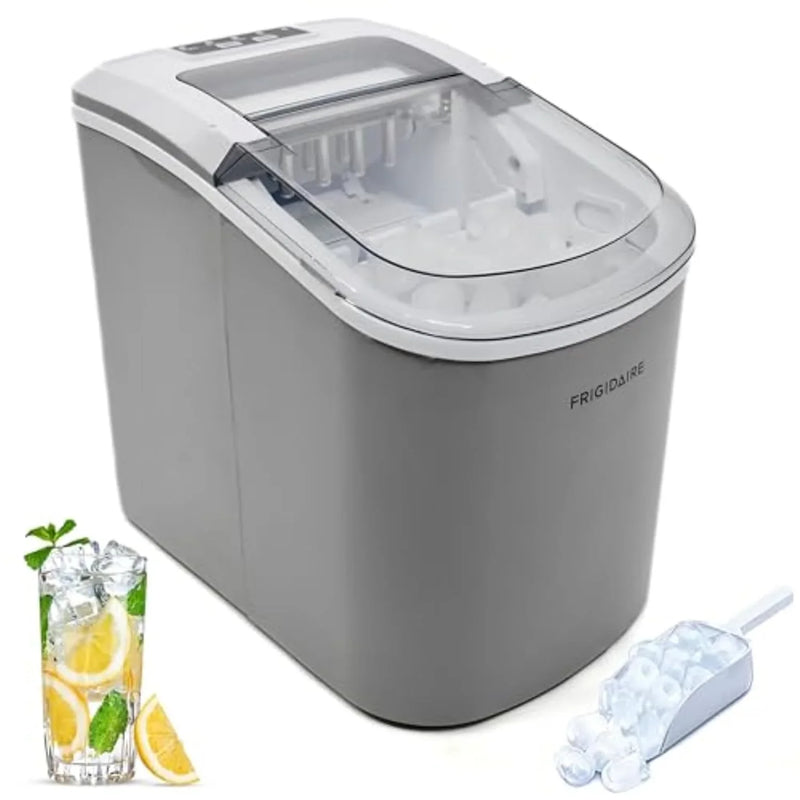 Compact desktop ice machine, capable of producing 26 pounds of ice per day, black color E4821