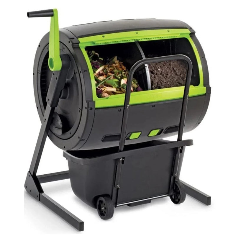 65-Gallon Compost Tumbler And Cart Combo M4138