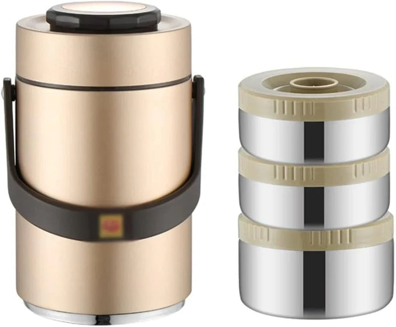 Portable Large Capacity Vacuum Insulation Bento Lunch Box Leak-Proof Food Storage Container Outdoor V8672