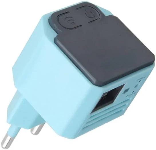 Wireless network dead zone problem Simple installation 300Mbps wireless signal enhancer and access point N300 Wireless signal extender - (Color: Blue) O8087