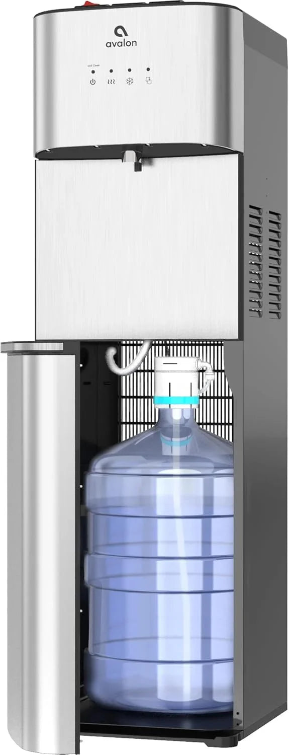 Limited Edition Self Cleaning Water Cooler Water Dispenser - 3 Temperature Settings - Hot, Cold & Room Water, Durable Stainless Steel Construction, Bottom Loading - UL Listed-Avalon S9080