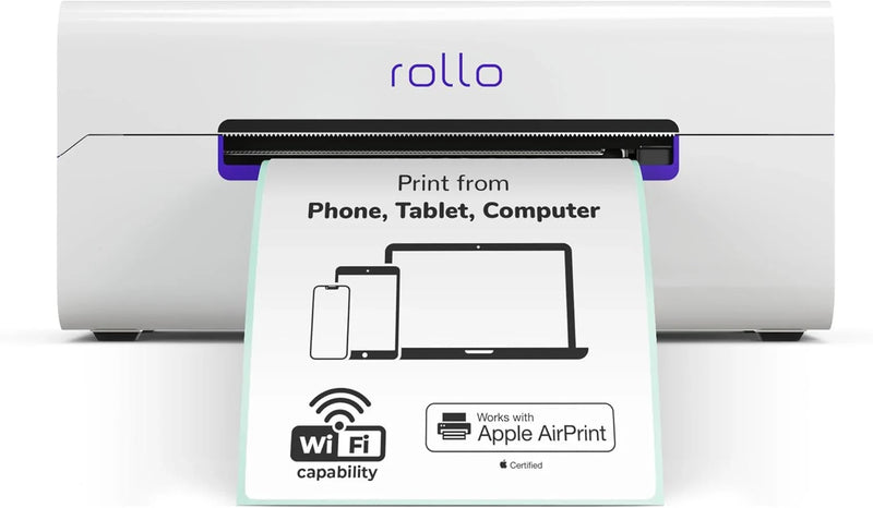 Wireless Shipping Label Printer - A Wi-Fi-enabled thermal label printer (size 4x6 inches), suitable for package shipping - Can be printed via AirPrint on iPhone, iPad, and Mac - Supports Windows, Chromebook, Android, and Linux systems C1041