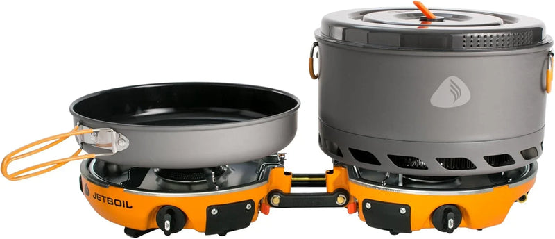 Backpack camping cooking equipment system and camping cooking set, orange color X9846
