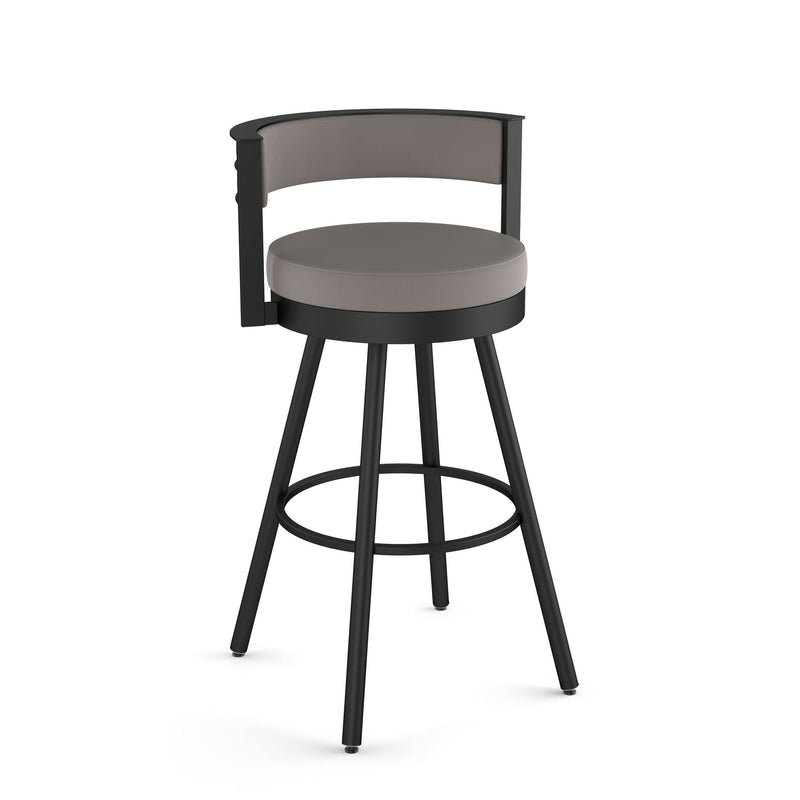 Eller Swivel Counter Stool with Padded Backrest, Multiple Colours, 26-in I2544
