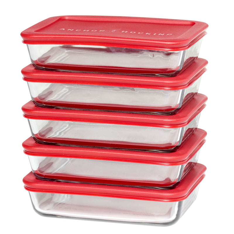 Glass Meal Prep Food Storage Container Set, 10-pc Q2801
