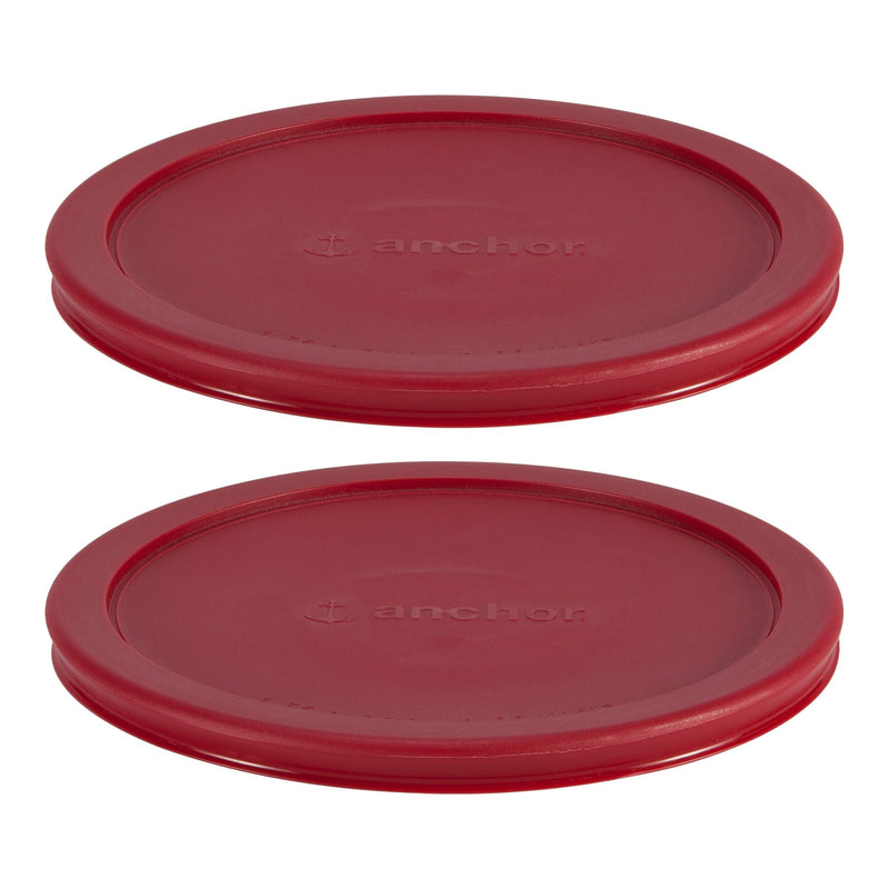 Plastic Lid Set, Red, 2-pc x 7-Cup J7679