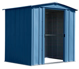 Classic Galvanized Steel Storage Shed, Blue Grey, 6-ft x 5-ft