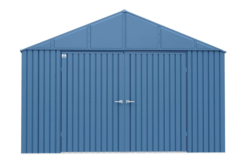 Elite 12x12-ft Blue Grey Corrosion-Resistant Steel Shed Q7266