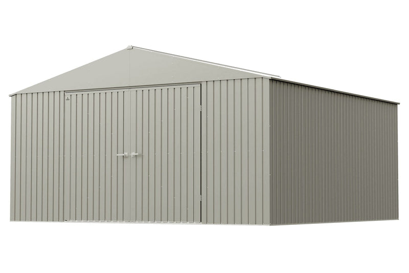 Elite 14x14-ft Cool Grey Corrosion-Resistant Steel Storage Shed C5017