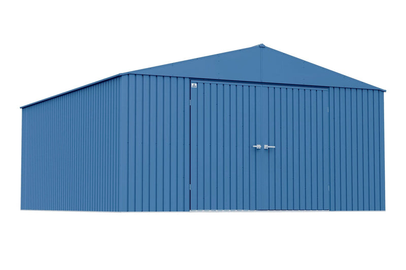 Elite 14x16-ft Blue Grey Corrosion-Resistant Steel Shed N4496
