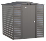 Select Galvanized Steel Storage Shed, Charcoal, 6-ft x 7-ft