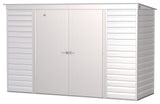 Select Galvanized Steel Storage Shed, Flute Grey, 10-ft x 4-ft