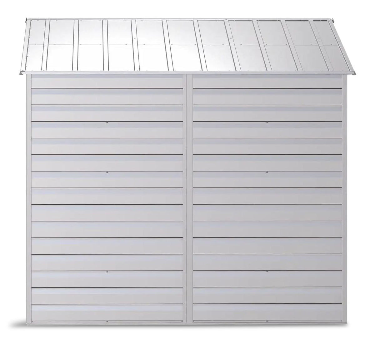 Select Galvanized Steel Storage Shed, Flute Grey, 10-ft x 8-ft