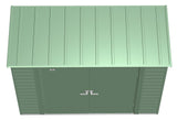 Select Galvanized Steel Storage Shed, Sage Green, 8-ft x 4-ft