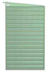 Select Galvanized Steel Storage Shed, Sage Green, 8-ft x 4-ft