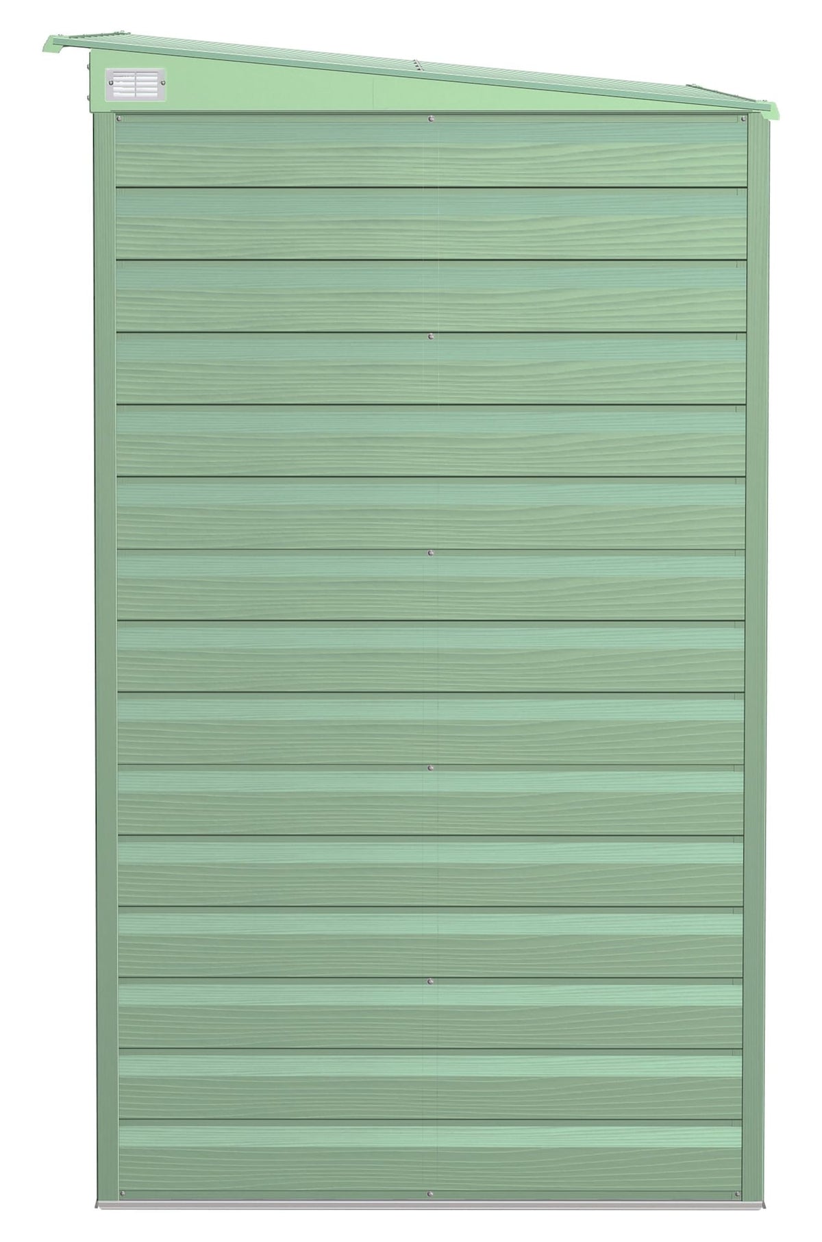 Select Galvanized Steel Storage Shed, Sage Green, 8-ft x 4-ft
