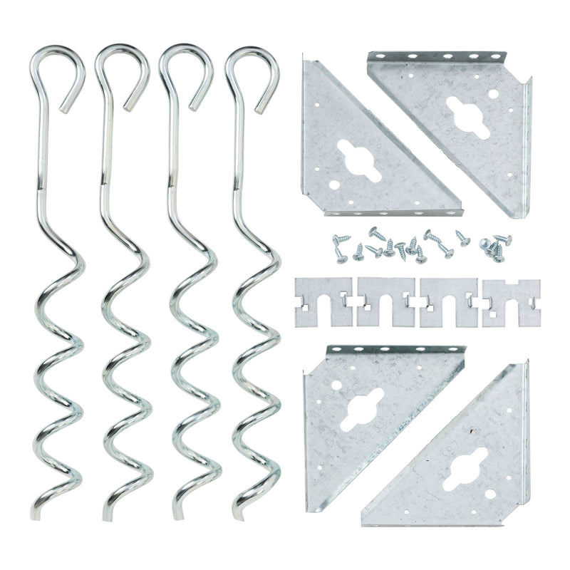 Steel Earth Anchor Kit with 15-in Corkscrews N9252