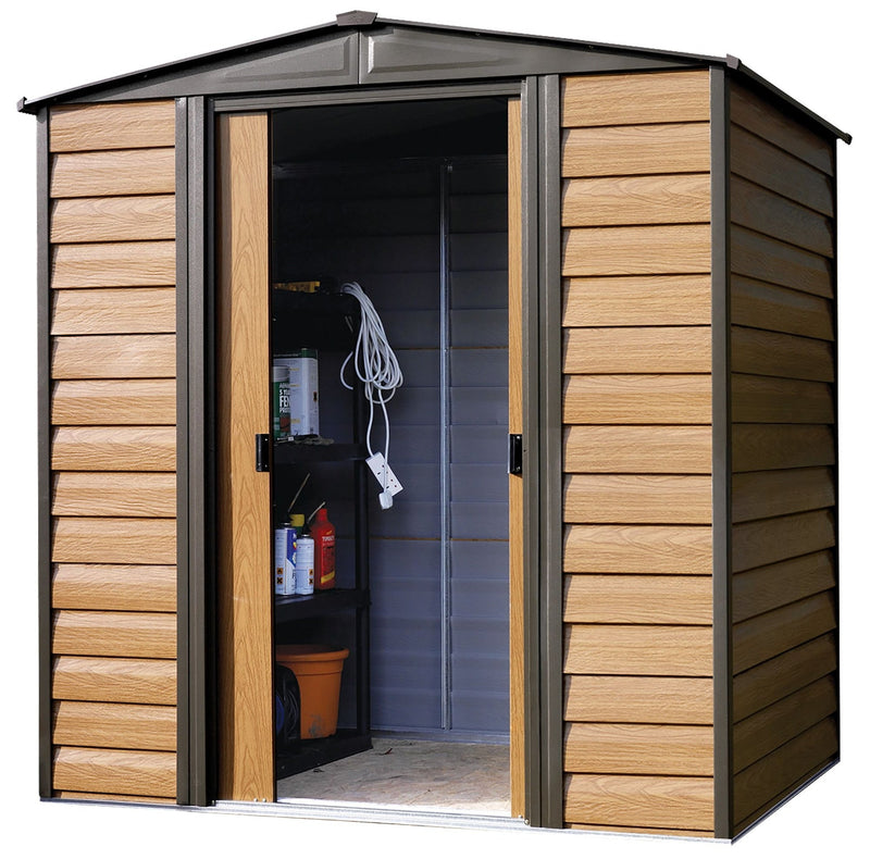 Woodridge 6x5-ft Corrosion-Resistant Steel Storage Shed H9139