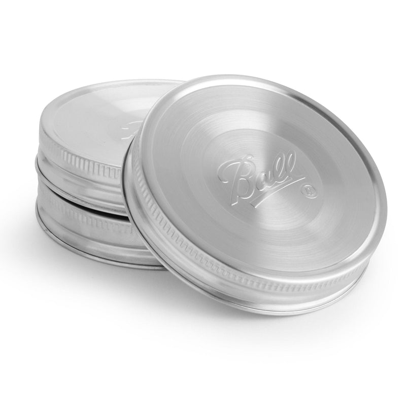 Wide Mouth Stainless Steel Lids, Rust-Resistant, 3-pk P6909
