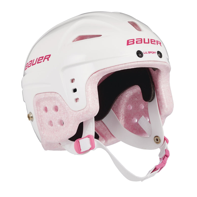 Lil' Sport Hockey Helmet, Youth, White & Pink B5859