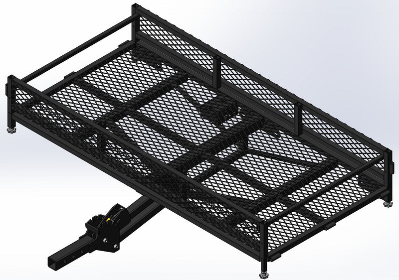 Hitch Mount Adjustable Height Cargo Carrier Q3738