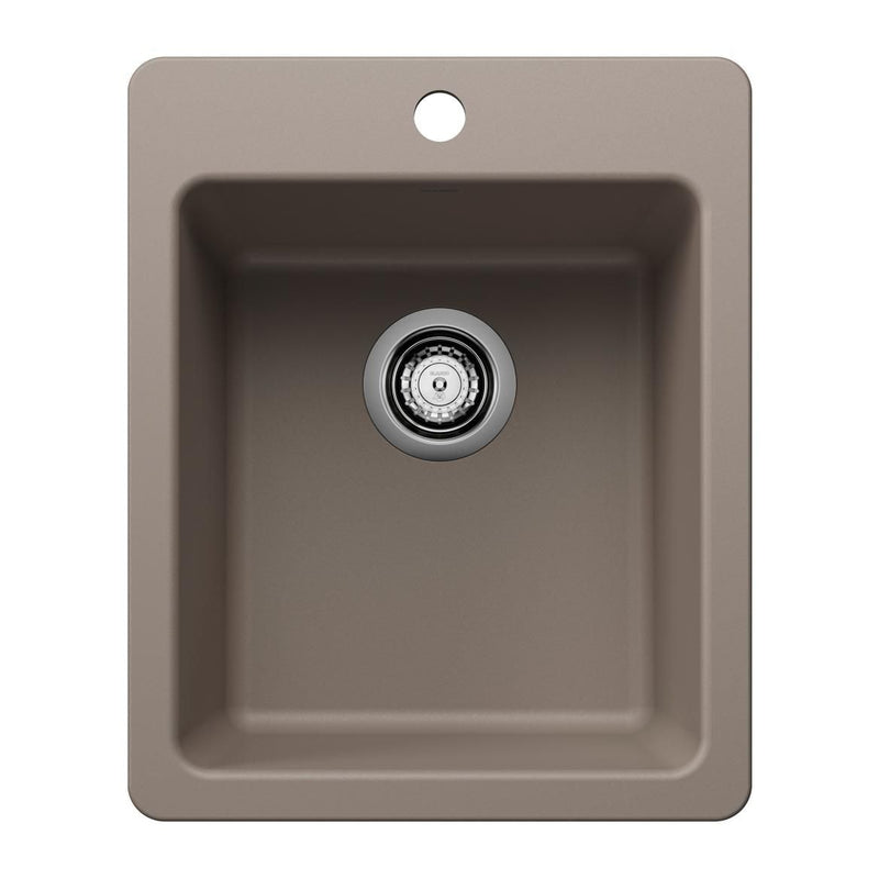 Liven 17-in Dual Mount Bar Sink, Truffle W6120