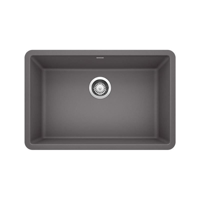 Precis 27-in Single Bowl Undermount Kitchen Sink, Cinder S1611