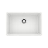 Precis 27-in Single Bowl Undermount Kitchen Sink, White