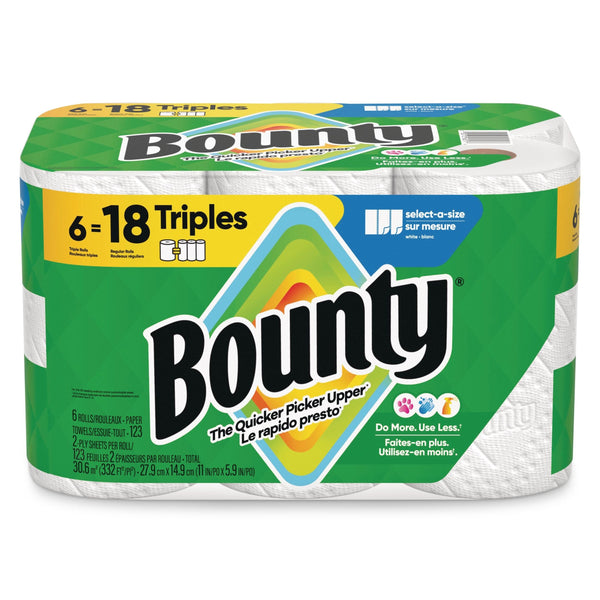 Triple Roll Paper Towel, 2-ply, 6-pk S9996