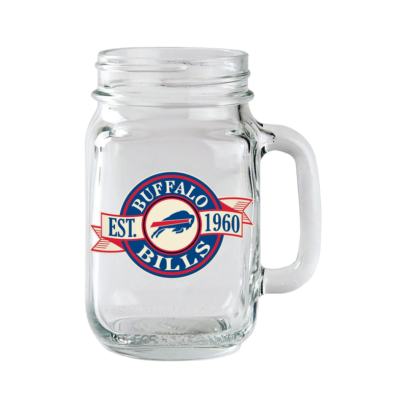 Mason Jar Mug Pint Glass For Football Fans/Collectors, 16.5-oz M4925