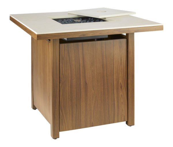 Clarke LP Gas Outdoor Fire Table, 40,000 BTUs, 30-in, Brown H2677