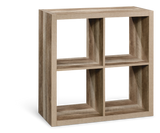 Fraser 4-Cube Storage Organizer, Bookcase/Bookshelf, Light Oak Finish