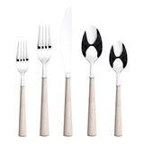 Kariya Faux Bone Handle Flatware Set, Stainless Steel, Serves 4, 20-pc